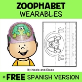 Zoo Alphabet Activity Crown and Bracelet Crafts + FREE Spanish