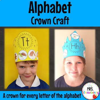 Alphabet Crowns by Mrs Strawberry | TPT