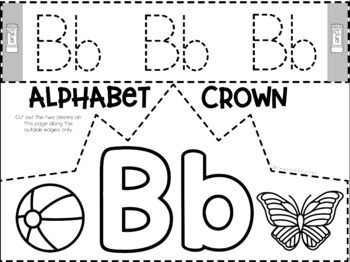 Alphabet Letter Crowns by Tweet Resources | Teachers Pay Teachers