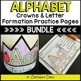 Alphabet: Crowns and Letter Formation Practice BUNDLE