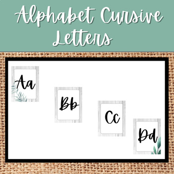 Preview of Alphabet Cursive Letters - Farmhouse