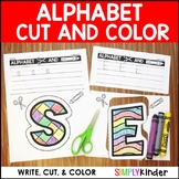 Alphabet Activities with Cut & Color for Kindergarten, Tra