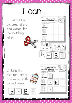 Alphabet Pictures Letters Words by Rhonda Baldacchino | TpT