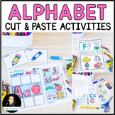 Alphabet Cut and Paste Worksheets and Alphabet Books NO PREP