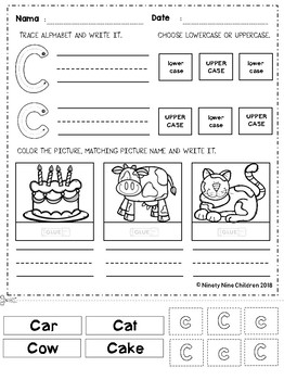 Alphabet Cut and Paste Part 4 by Ninety Nine Children | TpT