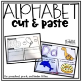 Alphabet Cut and Paste Printables for Preschool, Pre-K, an