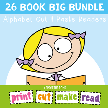 Preview of Alphabet Readers Bundle for Kindergarten