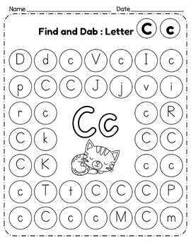 Alphabet Dab It! Upper & Lowercase | Alphabet Find and Dab Upper& Lowercase