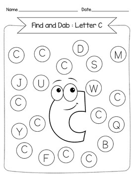 Alphabet Dab It! Uppercase | Alphabet Find and Dab Uppercase letter