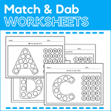 Alphabet Dabbing Worksheets - Fine Motor Skills - Dab & Ma