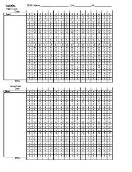 Preview of Alphabet Data Sheet