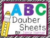 Alphabet Dauber Sheets