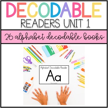 Preview of Alphabet Decodable Readers Kindergarten