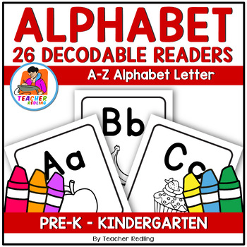 Preview of Alphabet Decodable Readers Kindergarten Science of Reading Books