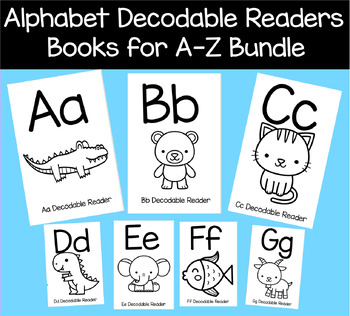 Preview of Alphabet Decodable Readers for Letters A-Z
