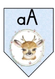 Alphabet Decor Flags - flower animals