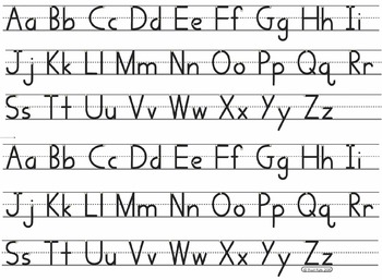 Handwriting Without Tears Lowercase Formation Chart