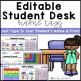 Alphabet Desk Strips with Number Line {Student Name Tags}