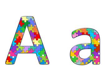 alphabet digits for bulletin boards tpt products puzzle pieces