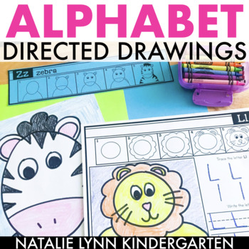 Preview of Alphabet Directed Drawing Activities
