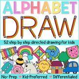 Alphabet Directed Drawing Art & Printing - Back to School 