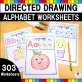 Alphabet Directed Drawing Worksheets | Fine Motor Skills