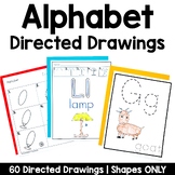 Alphabet Directed Drawings with Shapes | Student Centered Decor