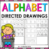 Alphabet Directed Drawings Worksheets  (Letter Formation P