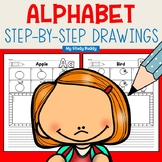 Alphabet Directed Drawings with Writing Option (How to Dra