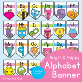 CD 110407 Twinkle Twinkle Colorful Alphabet Banner Classroom Decorations 