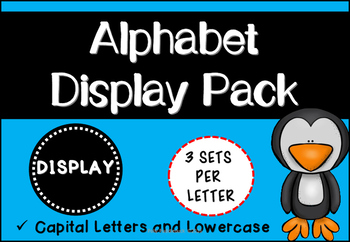 Preview of Alphabet Display Pack ( Yellow Dots )