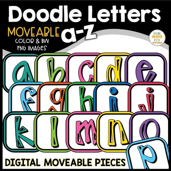 Alphabet Letter Clipart | Movable Pieces | Digital Products Clipart