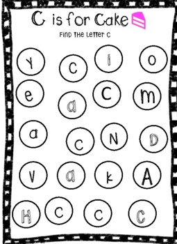 Alphabet Dot Art Worksheet Set by Celacreatesforyou | TPT