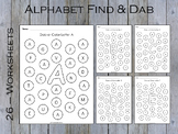 Alphabet Recognition Worksheets, Dot Marker, Uppercase Let