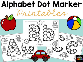 Preview of Alphabet Dot Marker Worksheets