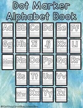 Alphabet Dot Marker Worksheet by Coffee Creation Education | TpT