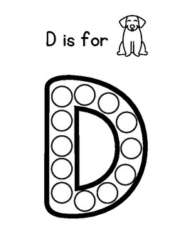 Alphabet Dot Market Worksheets by Little Learners Love Language | TPT