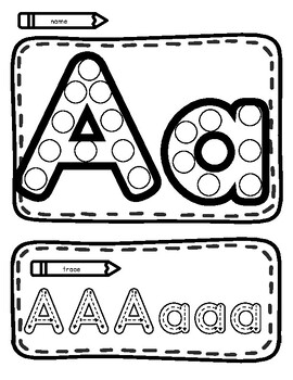 Alphabet Dot, Trace, Color and Draw - Letters and Sounds-Fine Motor