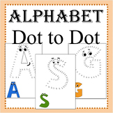 Alphabet Dot to Dot Coloring Pages- Dot to Dot Worksheets