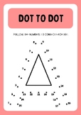 Alphabet Dot to dot Worksheets in Colorful Playful Style