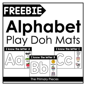 Preview of Alphabet Dough Mats {FREE}
