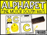 Alphabet Dough Mats: Fine Motor FREEBIE [Upper & Lowercase