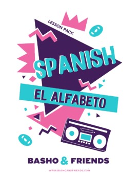 Preview of Spanish Alphabet Interactive Worksheets/Activities-Musical Bundle-BASHO&FRIENDS