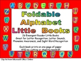 Alphabet Emergent Reader Foldable Little Books