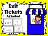 Alphabet and Beginning Sounds Exit Tickets/ Quick Check