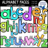 Alphabet Faces Lowercase Clip Art - Whimsy Workshop Teaching