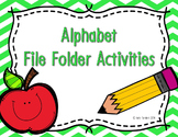 Alphabet Write and Wipe File Folder Activities