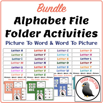 Preview of Alphabet File Folder Activities - BUNDLE