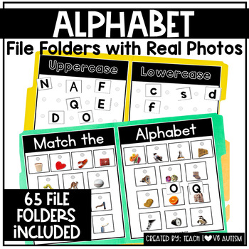 Preview of Alphabet File Folder Activities | Phonics | Literacy Stations
