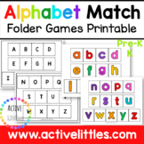 Alphabet File Folder Games Matching Printable